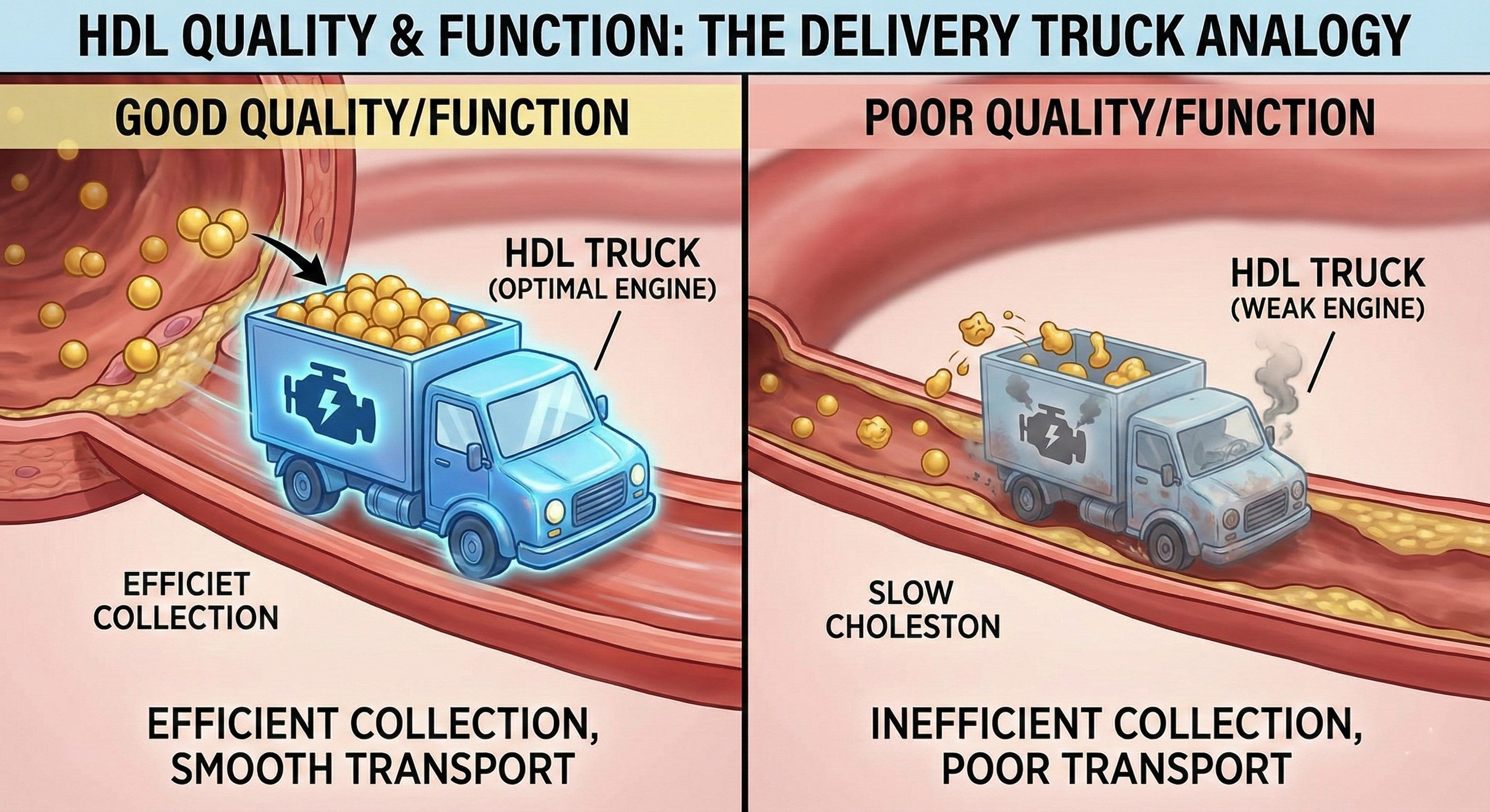 What is HDL quality/function?
