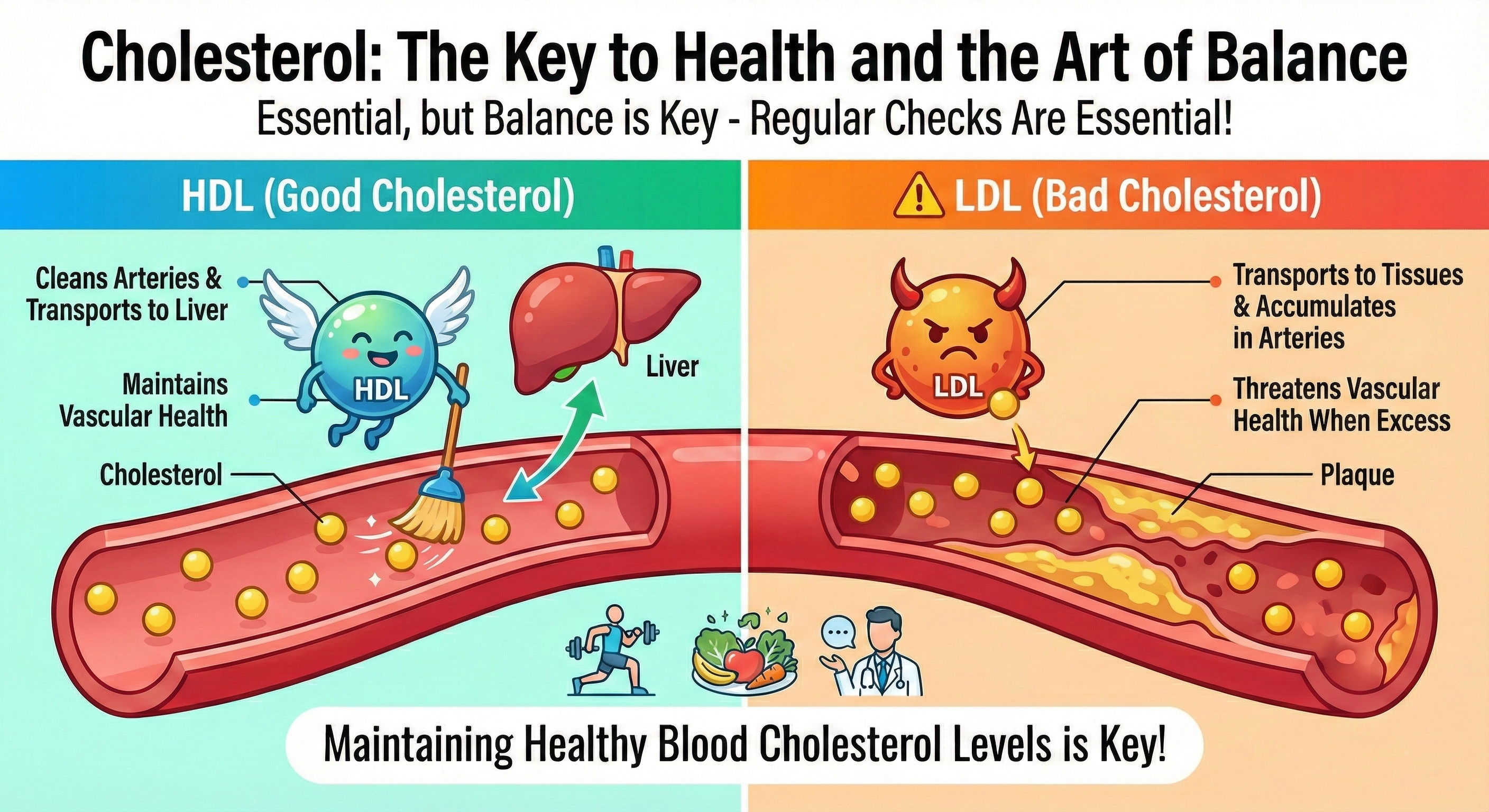 Cholesterol and Health: balance is essential
