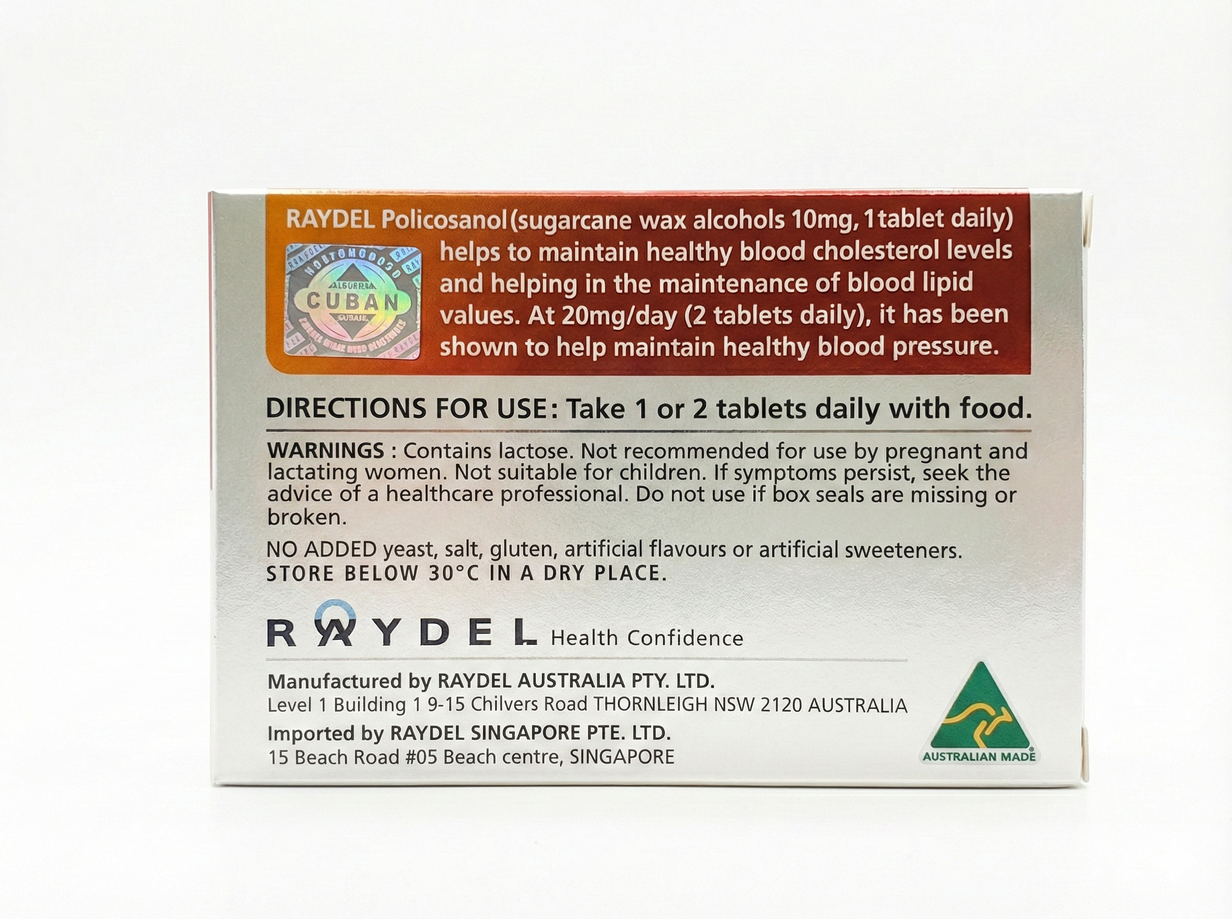 RAYDEL Policosanol 10